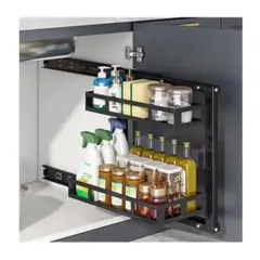 2段 シンク下 オーガナイザー 収納 キッチン バスルーム