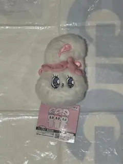 新品未使用 ホワイトバニー -エスターバニー-フェイスミニポーチ①