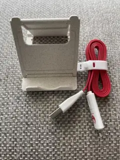 【新品未使用】非売品 JAL USB 充電ケーブル スマホスタンド 2点セット