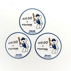 AIR DO FIGHTERS 応援ステッカー3枚セット　ベアドゥ