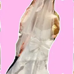結婚式ベール パール付き