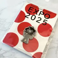 EXPO2025　ミャクミャク　ピンバッジ　黒　ブラック　ピンズ