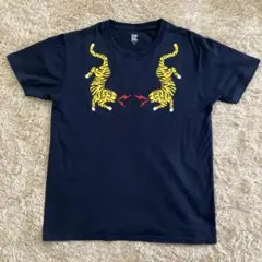 graniph グラニフ トラ柄Tシャツ　ネイビー Mサイズ