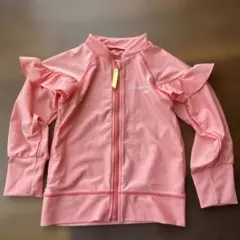 フリル付き　ピンク　ラッシュガード 120サイズ