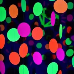 ⭐匿名配送⭐ネオンペーパー ドット 吊り下げ装飾 誕生日パーティー 結婚式