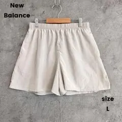 ✨️超美品✨️ニューバランス　ショートパンツ　刺繍ロゴ　スポーツウェア　L