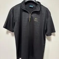 Kaepa 黒 ジッパーポロシャツ Lサイズ