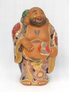 九谷焼 布袋像 縁起物 置物 L105 七福神 縁起物 布袋様 九谷焼 置物 布袋尊 骨董 年代物 - メルカリ