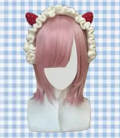 イチゴのショートケーキのヘッドドレス