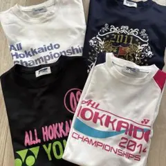 YONEX ALL HOKKAIDOTシャツ4点Sサイズ（M1枚）