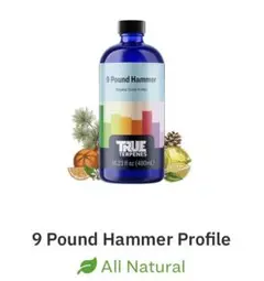 TRUE テンペン 香料 CBD CBN 10ml 9 Pound Hammer