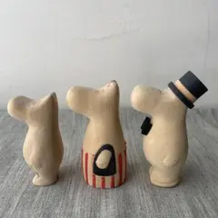 木製　ムーミン一家　フィギュア　ムーミンママ　ムーミンパパ　ムーミン