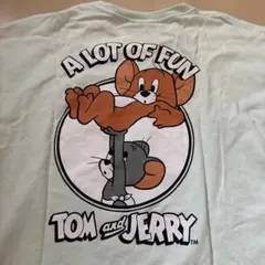 トムとジェリー Tシャツ ライトグリーン