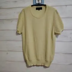 アンタイトル 半袖ニットTシャツ サイズ2 クリーム色