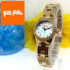 【Folli Follie】フォリフォリ 腕時計 レディース シェル 新品電池☆