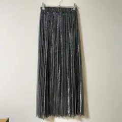 JEANASIS　シアーシャイニープリーツスカート