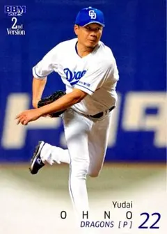 大野雄大 中日ドラゴンズ レギュラーカード BBM 2025 2ndバージョン