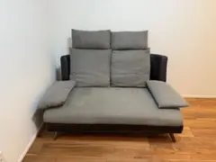 グレー　2人掛けソファー