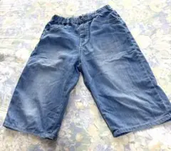 キッズ　男の子　デニムハーフパンツ 　　　　　　　　　ライトブルー 150