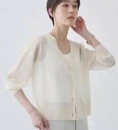 INDIVI カーディガン