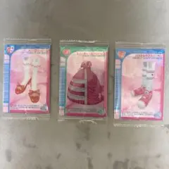 ラブアンドベリーツインウエハース 魔法カード風メタリックプラカード 3枚セット