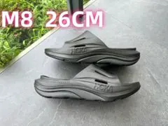 新品 HOKA サンダル ORA Recovery ブラック M8 a2