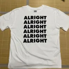 TANG TANG ALRIGHT tシャツ　白　ホワイト　XL