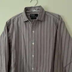 【ポロラルフローレン】　ストライプシャツ　90s 古着　Ralph Lauren