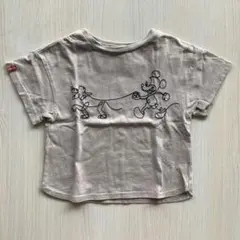 BREEZE ブリーズ　ミッキー　Tシャツ　100cm ベージュ