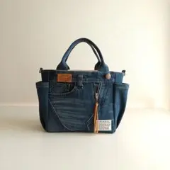 デニムリメイク◦ハンドメイド◦トートバッグ◦ダメージ