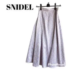 スナイデル SNIDEL ロングスカート スカート 花柄 紫色 パープル