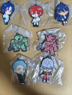 ガンダム　ジークアクス　ラバーキーホルダー 7個セット