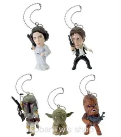 全５種 コンプリート スターウォーズ プラプラマスコット ガチャ フィギュア Ａ