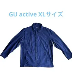 美品✨軽アウターに！ネイビー ナイロンジャケットXLサイズ