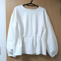 beaute de opaque ホワイト長袖トップス