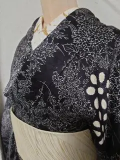 黒 絞り 訪問着