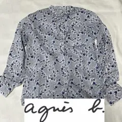 agnès b. 花柄 長袖ブラウス 12H