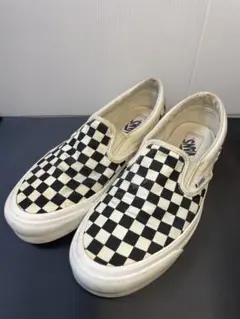 廃盤　VANS VAULT スリッポン チェッカー US9.5 27.5cm