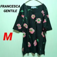 【イタリア製】フランチェスコ ジェンティール 花柄トップス 半袖 M