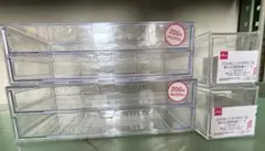 透明プラスチック収納ケース 4個セット