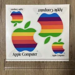 Apple Computer 旧ロゴ レインボー ステッカー