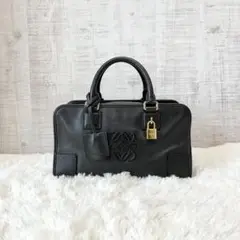 LOEWE ロエベ アマソナ28 ハンドバッグ ブラック 黒