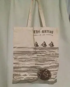 PETIT BATTERU プチバトーヴィンテージスタイルバッグトートバッグ布製