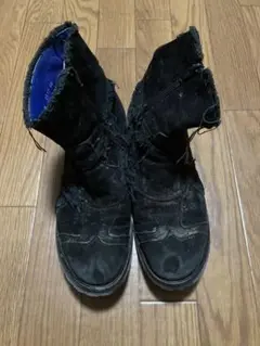 ビサルノ 黒 ジッパーブーツ