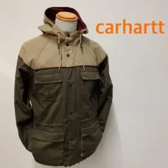 カーハート ミルジャケット マウンテンパーカー メンズM相当オリーブ×ベージュ