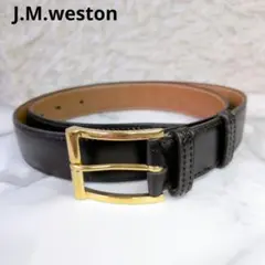 【希少】J.M.weston ウエストン　ベルト　サイズ85 ブラック