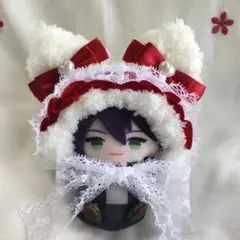 にじぱぺっと にじぬい ぬい服 帽子 猫耳 赤リボン