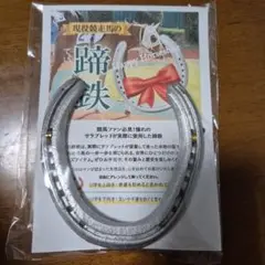 幸運の蹄鉄 サラブレッド使用