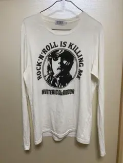 セール中　ヒステリックグラマー　長袖Tシャツ ガールズプリント 薄手 サイズ:M