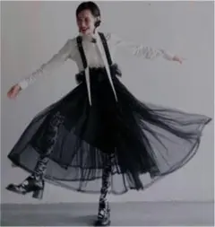 【noir kei ninomiya】チュール吊りスカート
